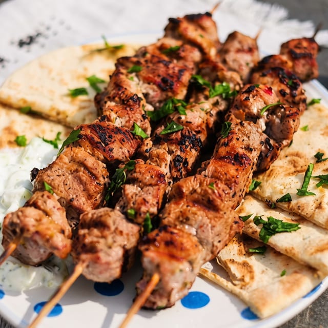 Souvlaki Plate.