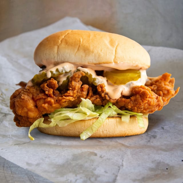 Breaded Chicken Sandwich.